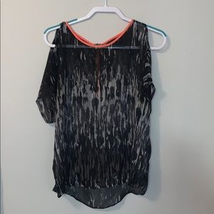 Black & White Sheer Blouse